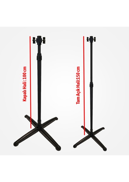 Infrared Isıtıcılar ile Uyumlu Ayarlanabilir Teleskopik Alüminyum Gövde Isıtıcı Ayağı 150 cm fırsatları
