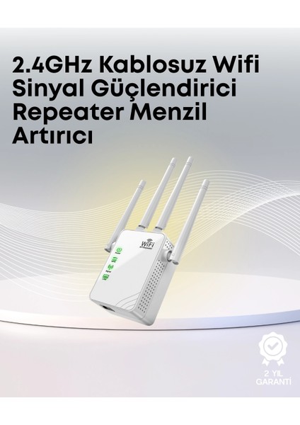 Yüksek Hızlı Parazit Önleyici Wifi Repeater Router