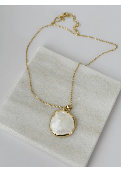 Beyaz Sedef Yansımalı Gold Renkli Set fiyatları