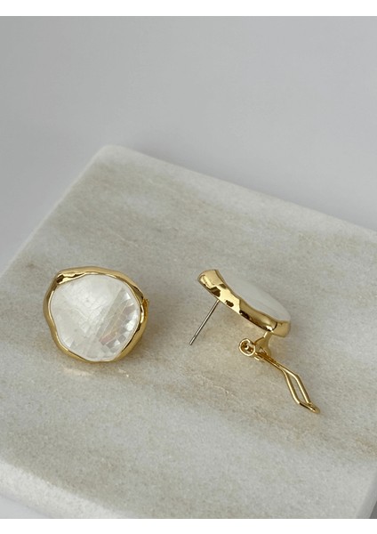 Beyaz Sedef Yansımalı Gold Renkli Set modelleri