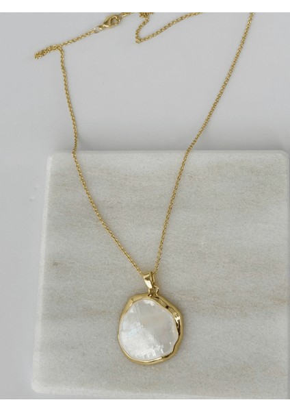 Beyaz Sedef Yansımalı Gold Renkli Set indirimleri