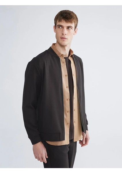 Lcw Vision Kahverengi Standart Kalıp Uzun Kollu Erkek Kolej Ceket