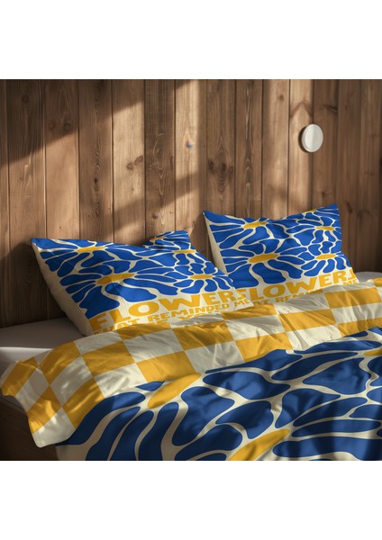 Glow Mode / Echo Bloom Çift Taraflı Nevresim Takımı 200 cm x 220 cm fırsatları