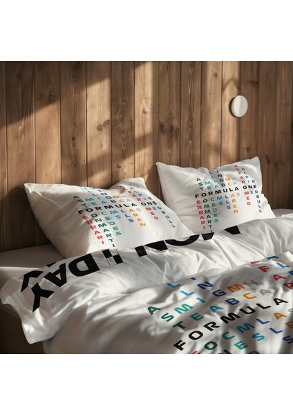 Formula 1 Week Days / F1 Teams Çift Taraflı Nevresim Takımı 200 cm x 220 cm fırsatları