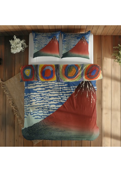 Gaifū Kaisei & Color Study, Squares With Concentric Circles Nevresim Takımı 160 cm x 220 cm