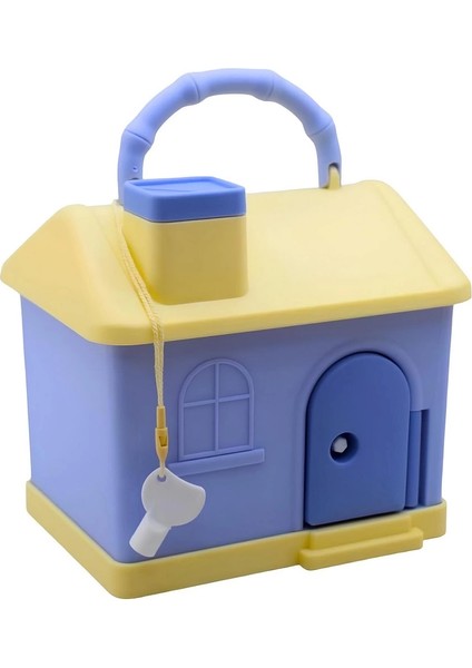 Kilitli Plastik Ev Kumbara