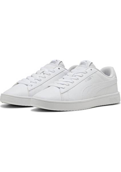 Rickie Classic Beyaz Erkek Sneaker Suni Deri ve Kauçuk Tabanlı Şık Tasarım