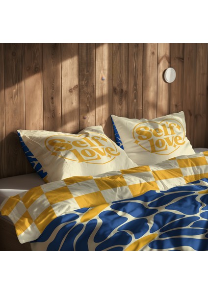 Glow Mode / Echo Bloom Çift Taraflı Nevresim Takımı 160 cm x 220 cm fiyatları