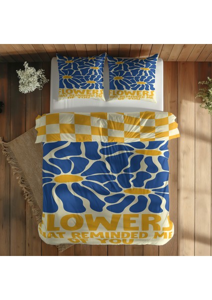 Glow Mode / Echo Bloom Çift Taraflı Nevresim Takımı 160 cm x 220 cm indirimleri