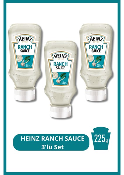 Heınz Ranch Sauce 225G 3'lü Set
