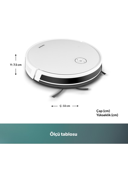 Alex 1288H Moplu ve Akıllı Robot Süpürge Gyroscope Beyaz fiyatları