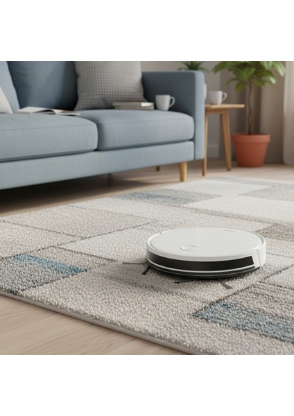 Alex 1288H Moplu ve Akıllı Robot Süpürge Gyroscope Beyaz