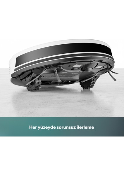 Alex 1288H Moplu ve Akıllı Robot Süpürge Gyroscope Beyaz