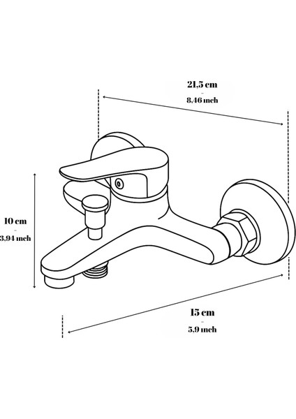Banora Liza, Krom Banyo Bataryası, Paslanmaz Pirinç Gövde, Su Tasarruflu Duvar Tipi Musluk indirimleri