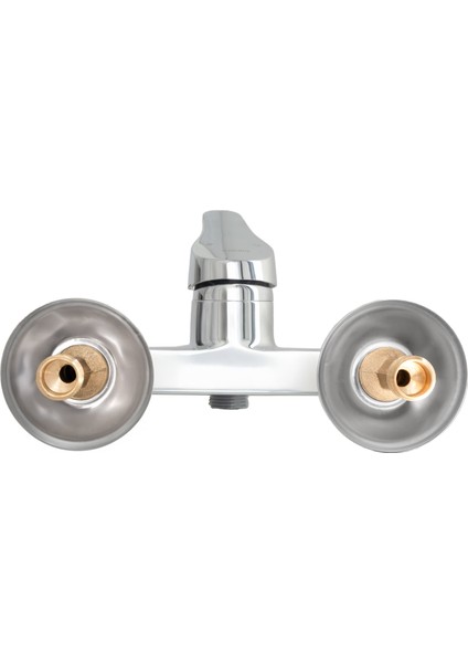 Banora Liza, Krom Banyo Bataryası, Paslanmaz Pirinç Gövde, Su Tasarruflu Duvar Tipi Musluk