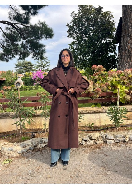 Premium Kaşe Kemerli Uzun Kaban fiyatları