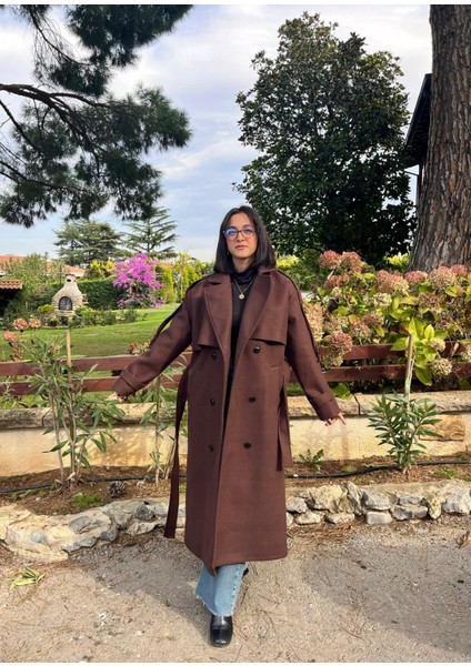 Premium Kaşe Kemerli Uzun Kaban fırsatları