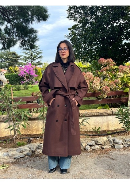 Premium Kaşe Kemerli Uzun Kaban indirimleri