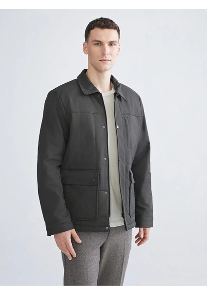 Lcwaıkıkı Classic Haki Regular Fit Uzun Kollu Erkek Gömlek Ceket