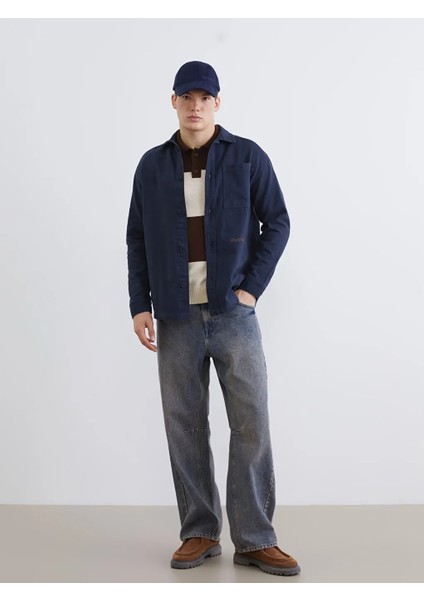 Xsıde Lacivert Rahat Kalıp Uzun Kollu Erkek Gömlek Ceket fiyatları