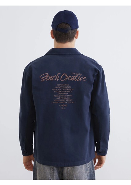 Xsıde Lacivert Rahat Kalıp Uzun Kollu Erkek Gömlek Ceket fırsatları