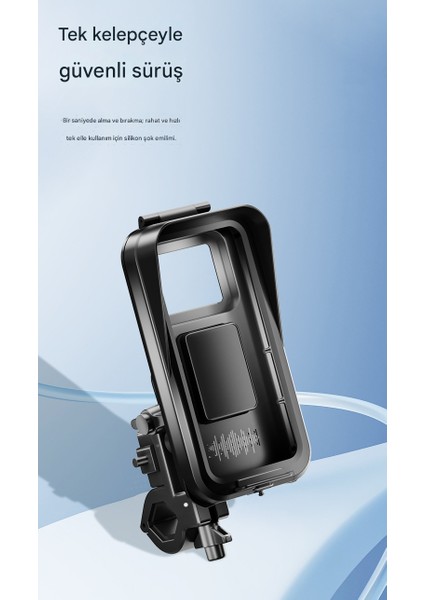 Su Geçirmez Gidon Bağlantılı USB Şarj Çıkışlı Telefon Tutacağı Kilitli Motosiklet ve Bisiklet Telefon Tutucu fırsatları