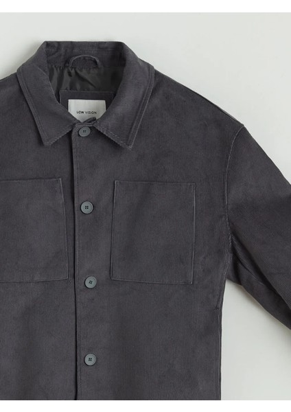 Lc Waıkıkı Antrasit Regular Fit Uzun Kollu Kadife Erkek Gömlek Ceket fırsatları