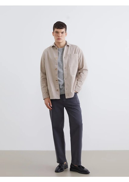 Xsıde Bej Rahat Kalıp Uzun Kollu Erkek Gömlek Ceket fiyatları