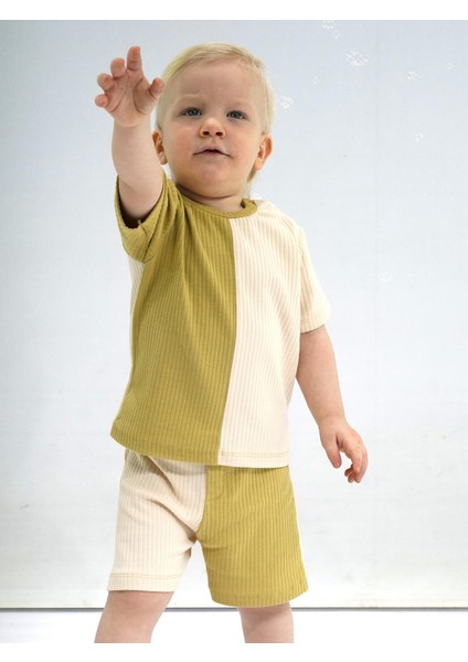 Bicolor Tişört Şort Takım