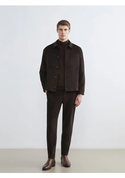 Lc Waıkıkı Kahverengi Regular Fit Uzun Kollu Kadife Erkek Gömlek Ceket fiyatları