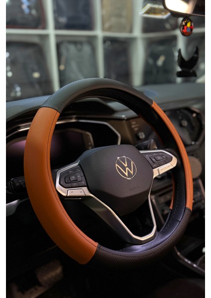 Universal Tüm Araçlara Uyumlu Delikli Deri Nubuk Parçalı Geçmeli Direksiyon Kılıfı fiyatları