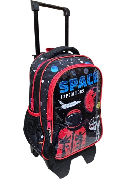 Space Expeditions Çekçekli Okul Çantası 3 Lü Set fiyatları