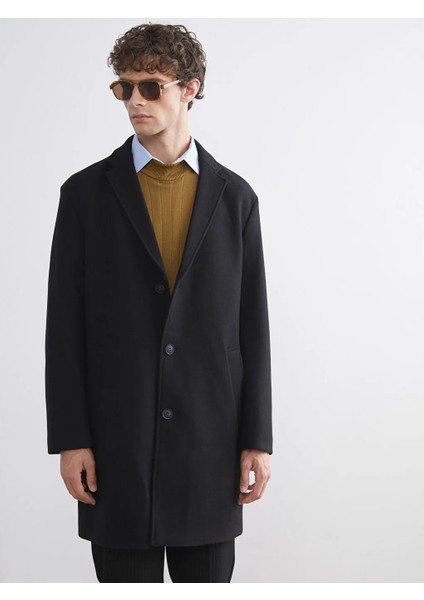 Southblue Siyah Standart Kalıp Erkek Kaşe Kaban fiyatları