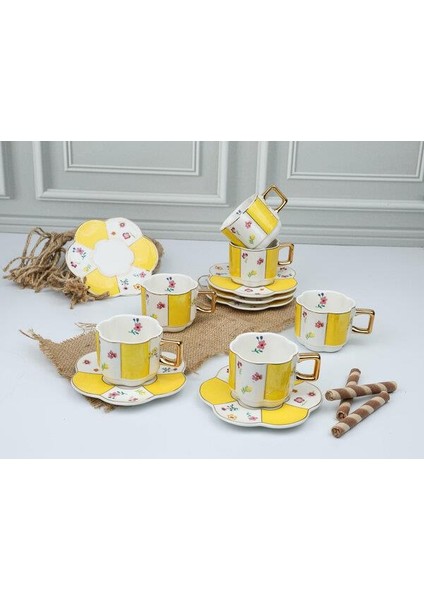 Royking Lissome 6'lı Kahve Fincan Takımı Gnm 001