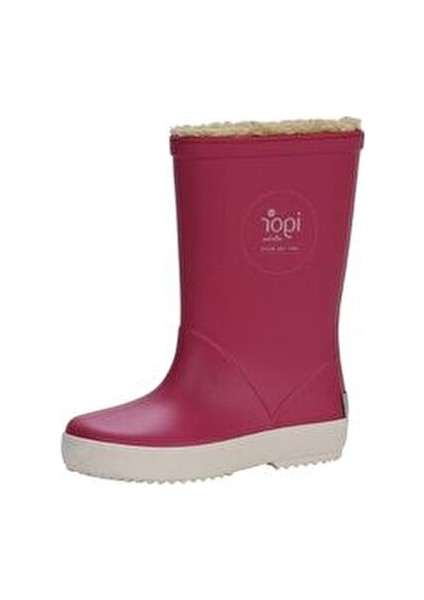 Kız Çocuk Yağmur Çizmesi Fuşya Renkli Yumuşak İç Astar ile Konforlu Kullanım