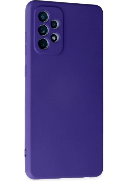Samsung Galaxy A72 Kılıf Nano Içi Kadife Silikon - Mor fiyatları