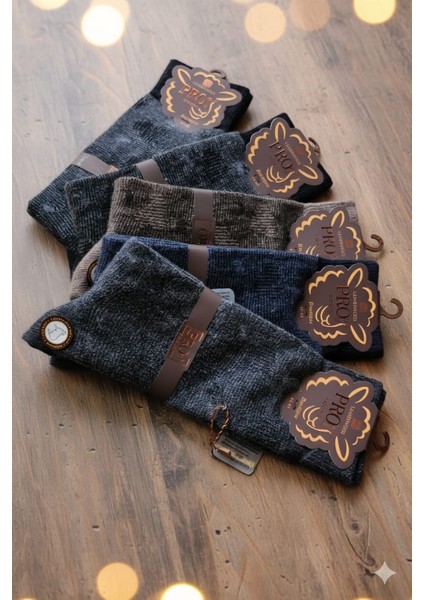 ; Lambswool (Yün) Erkek Çorap; Dikişsiz; Asorti 5'li Paket fiyatları
