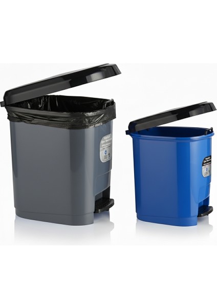 20 Lt ve 9 Lt Plastik Pedallı Çöp Kovası 2'li Set fiyatları