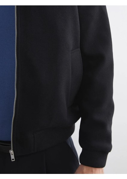 Lcw Vision Siyah Standart Kalıp Gömlek Yaka Erkek Mont modelleri