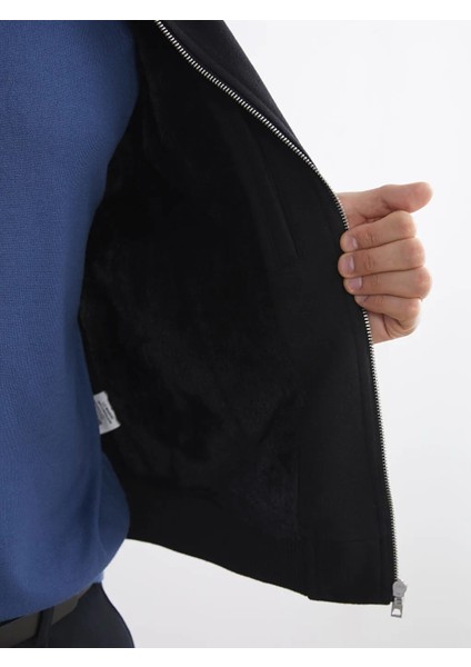 Lcw Vision Siyah Standart Kalıp Gömlek Yaka Erkek Mont fırsatları