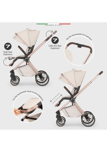 Milazzo Premium Travel Sistem Bebek Arabası Yeşil