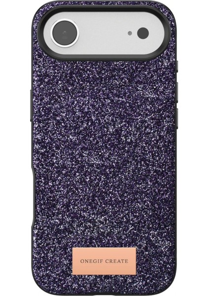 OMR02 Apple iPhone 17 Air Bright Simli Kapak - Derin Mor fırsatları