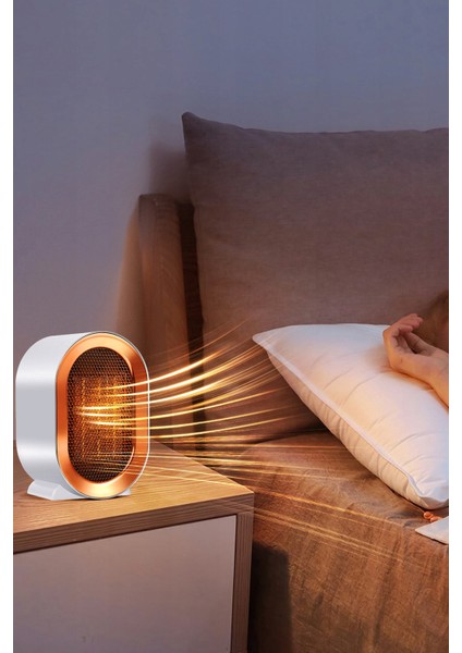 1200W Mini Elektrikli Isıtıcı Fan 2 Kademeli Masaüstü Üflemeli Fanlı Isıtıcı Güvenli Emniyet Sistemi indirimleri