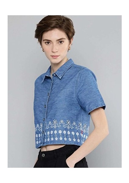 Schiffli Regular Fit Gömlek