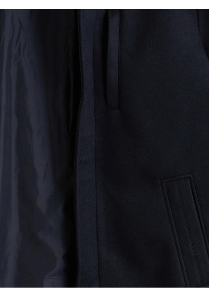 Lcwaıkıkı Classic Lacivert Büyük Beden Standart Kalıp Dik Yaka Erkek Kaşe Kaban fiyatları