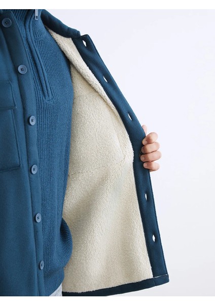 Xsıde Petrol Rahat Kalıp Uzun Kollu Erkek Gömlek Ceket fırsatları