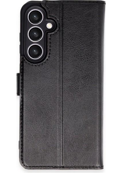 OMR02 Samsung Galaxy S24 Fe Kılıf Trend S Plus Kapaklı Kılıf - Siyah