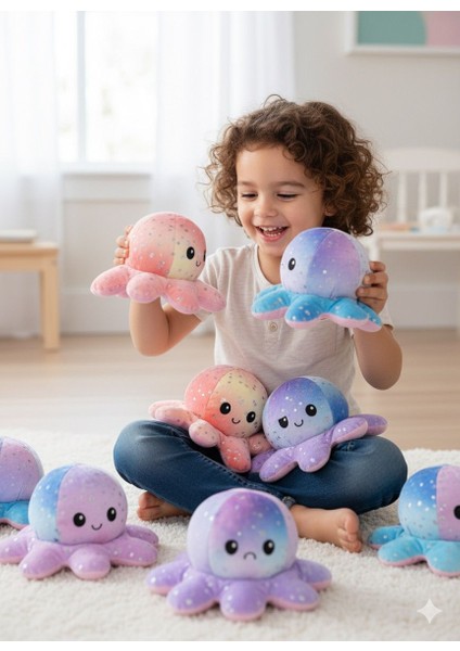 Atakids Mod Değiştiren Sevimli Peluş Ahtapot Oyuncak - Anahtarlık - Çanta Süsü modelleri
