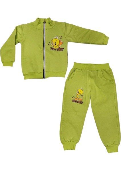 Kız Çocuk Tweety Kalın Hırkalı Takım