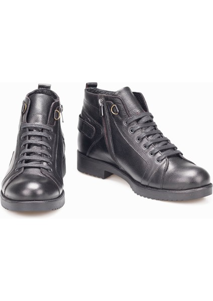 Erkek Hakiki Deri Kauçuk Tabanlı Anatomik Bilek Boy Klasik Bot